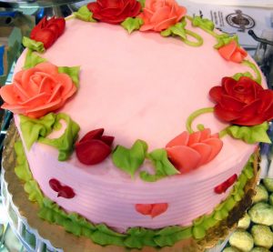 Buttercream Rose Cake