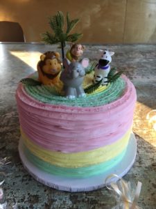 Zoo Theme Baby Shower Cake