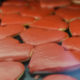 Tasty Pastry Valentine's Day treats: Heart-shaped cookies with red icing