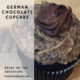 German Chocolate Cupcake (Text: "German Chocolate Cupcake. Bring on the Adventure.")