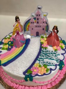 Kids Princess Theme Round Cake