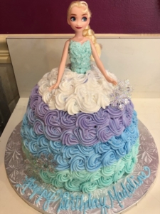 Kids Elsa Doll Birthday Cake