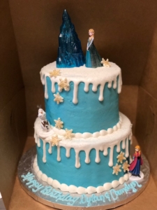 Kids Two-tiered Frozen Theme Cake