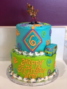 Kids Two-tiered Scooby Doo Birthday Cake